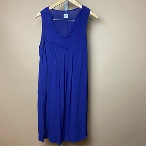 Anthropologie Edme & Esyllte Small Sunbaked Shift Dress Royal Blue Deep